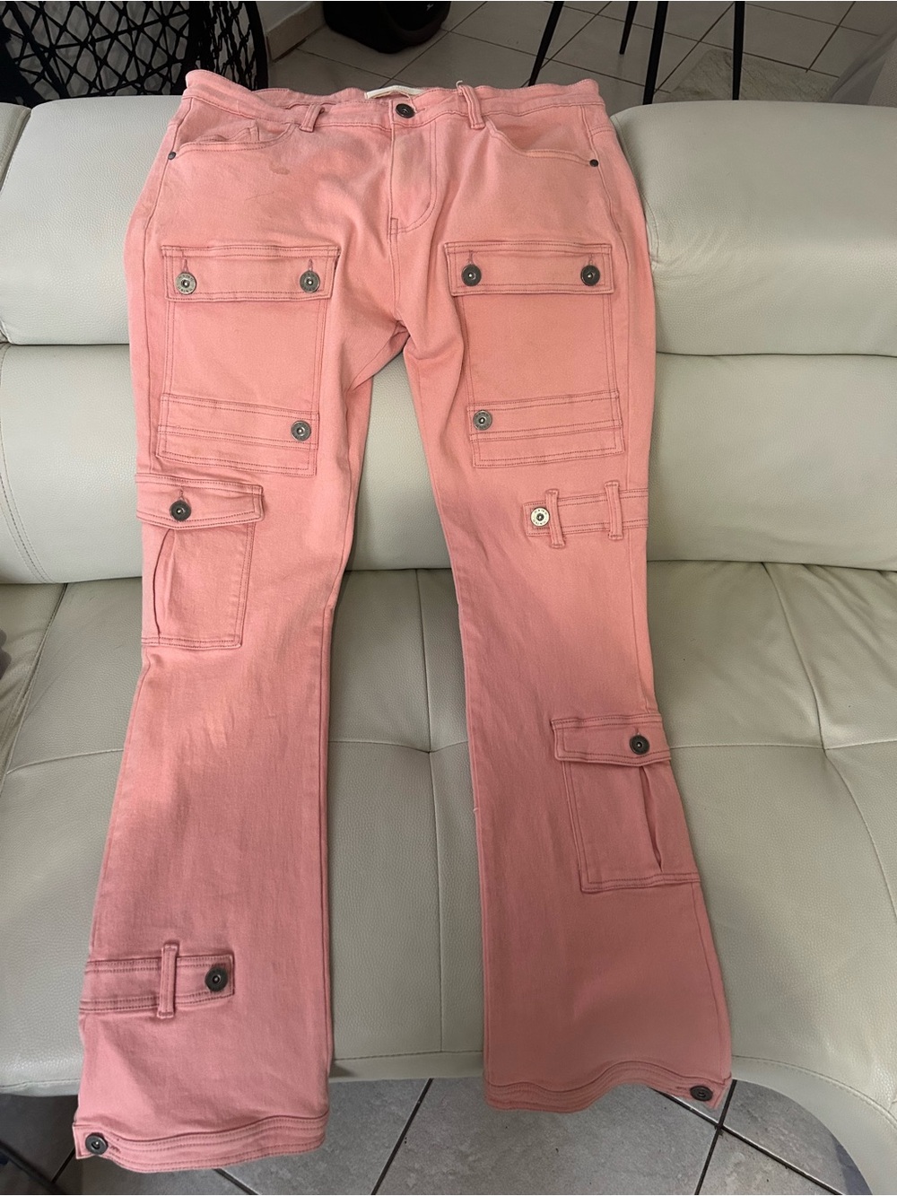 Women’s Pink Utility Cargo Pants